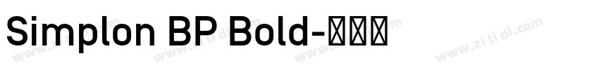 Simplon BP Bold字体转换